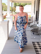 Rose & Lee Co Lotus Skirt, Blue Lolite Skirts