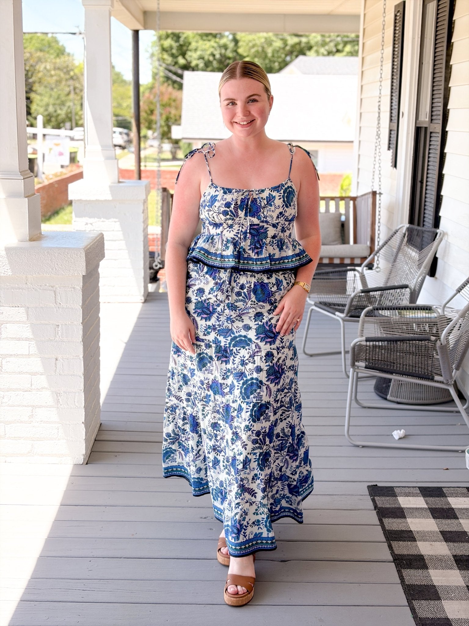 Rose & Lee Co Lotus Skirt, Blue Lolite Skirts