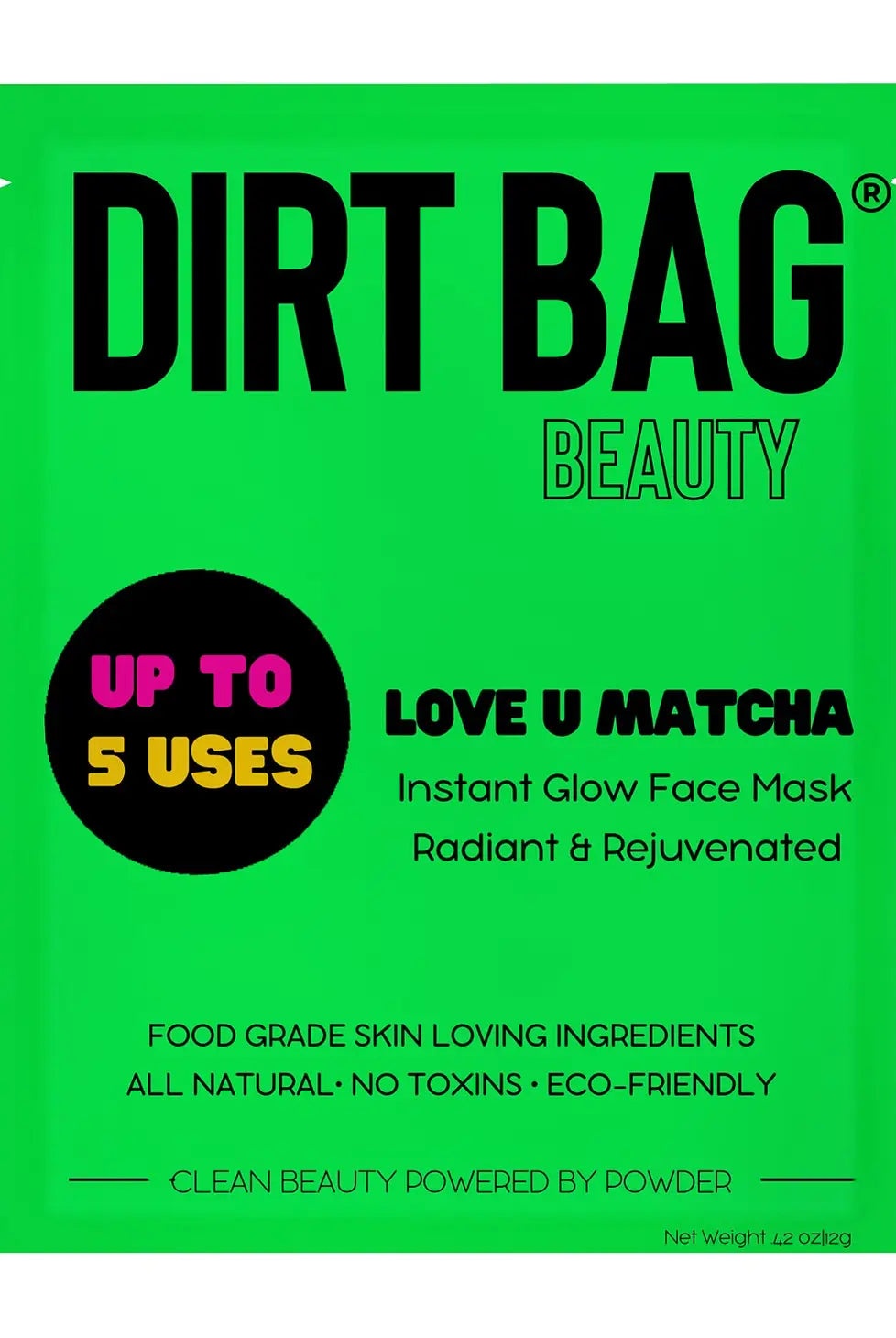 Love U Matcha Face Mask Apex Ethical Boutique