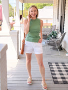 Rose & Lee Co Lydia Tank, Green Juice by Sanctuary Tanks