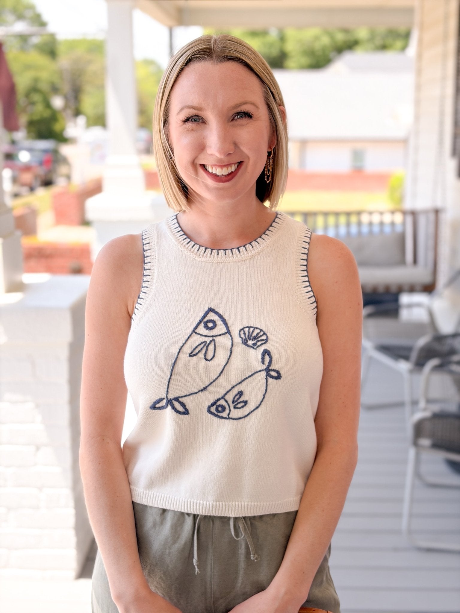 Rose & Lee Co Marisol Sweater Tank, Pescare by Marine Layer Tanks