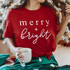 Merry + Bright Holiday Tee Apex Ethical Boutique