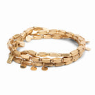 Metal Wrap Iconic Disc Bracelet, Gold