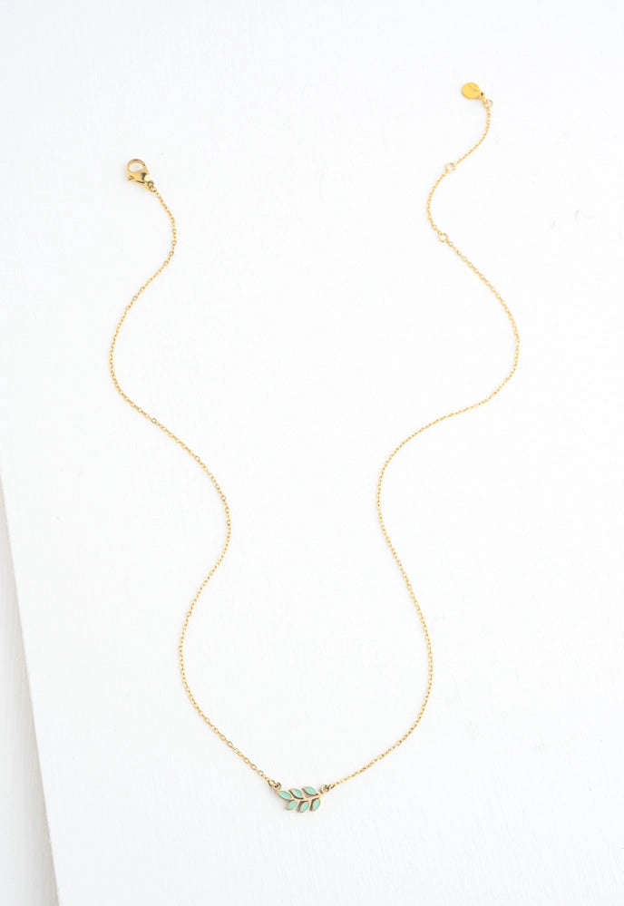 Mint Leaf Necklace Apex Ethical Boutique