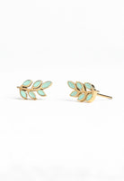 Rose & Lee Co Rowen Stud Earrings, Mint Earrings