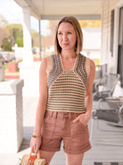 Rose & Lee Co Mona Tank, Sage Multi Tanks