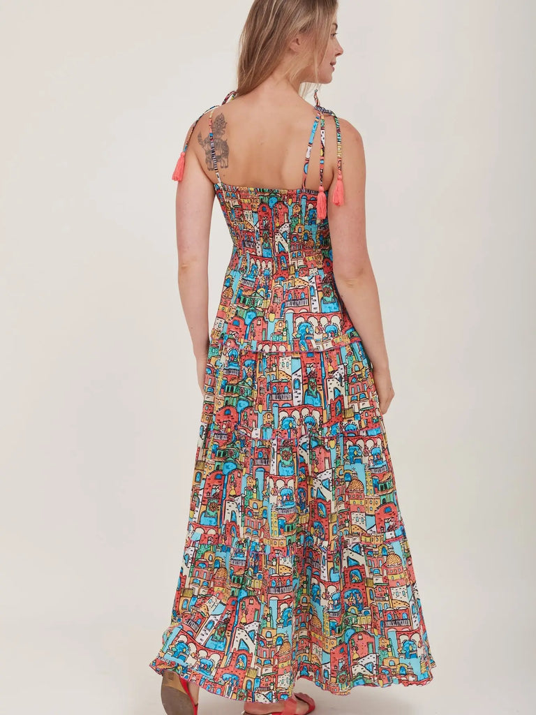Multi-Colored Maxi Dress Apex Ethical boutique