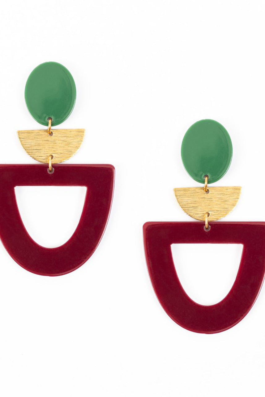 Multi Colored Holiday Earrings Apex Ethical Boutique