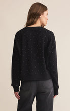 Sparkle Sweatshirt, Black by Z Supply Ethically Sourced Women's Boutique Apex NC