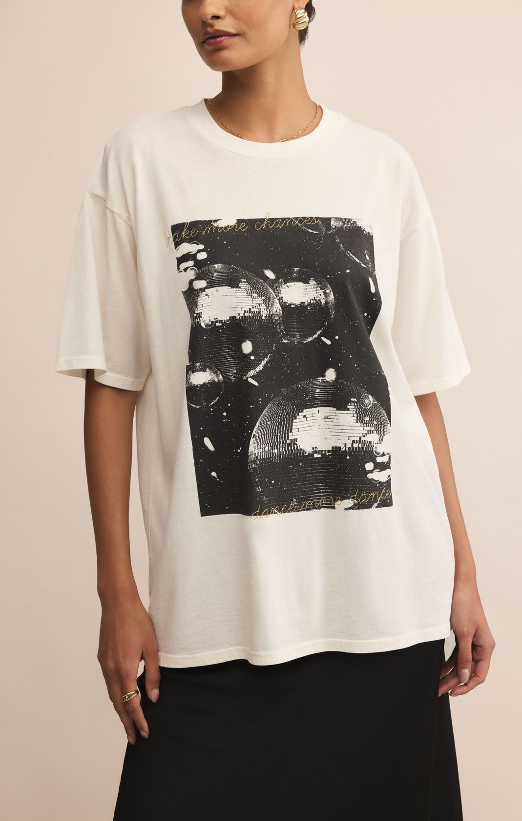 Dance More Dances City Tee, Sea Salt by Z Supply Ethically Sourced Women's Boutique Durham NC