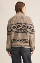 Bismarck Zip Cardigan, Smoked Heather by Z Supply ethically sourced women's boutique Durham NC 