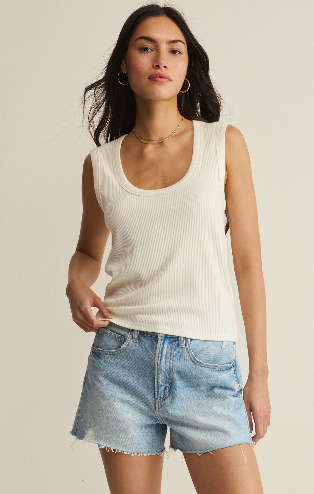Rose & Lee Co Leisurely Tank, Cloud by Z Supply Tanks