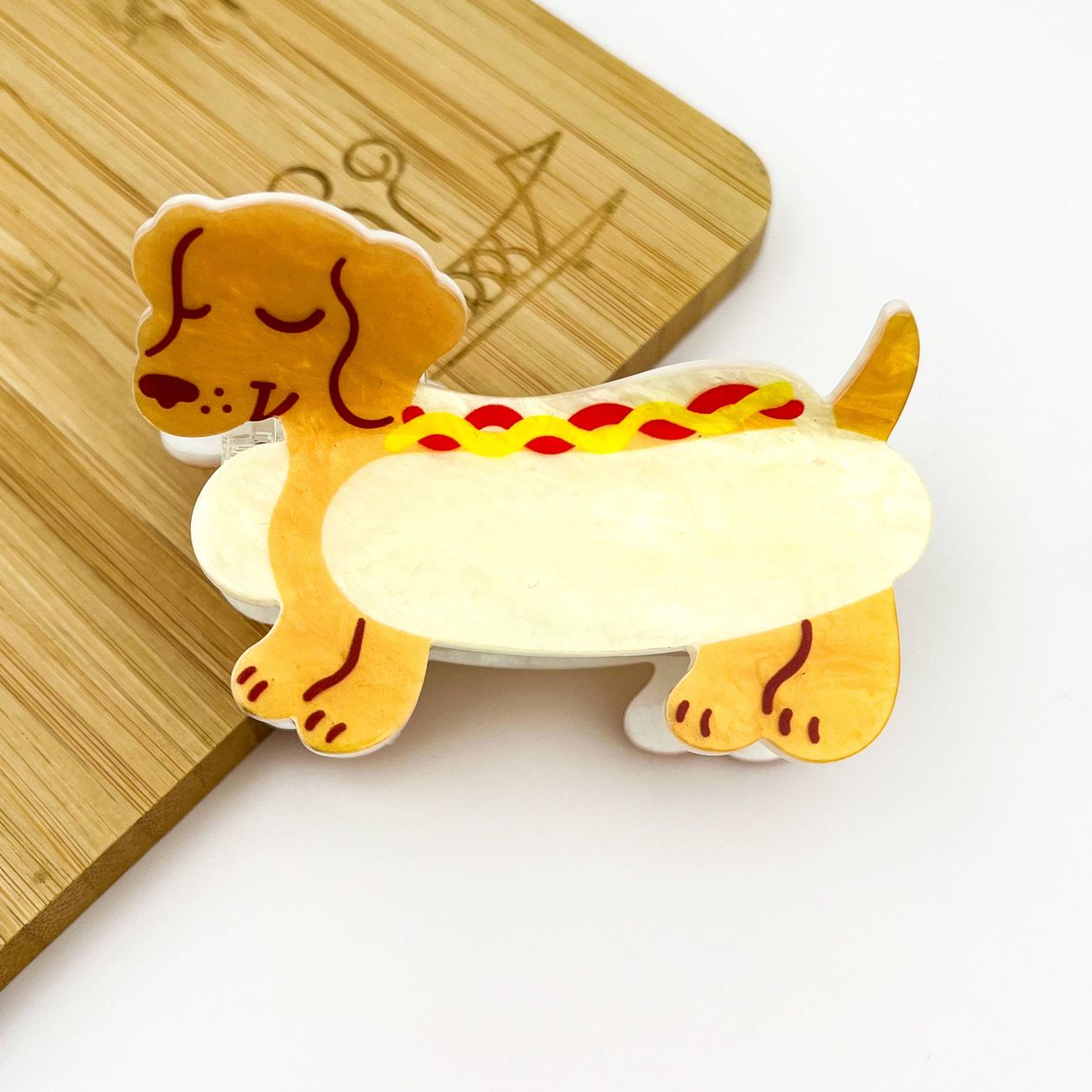 Hot Dog Hair Claw Clip