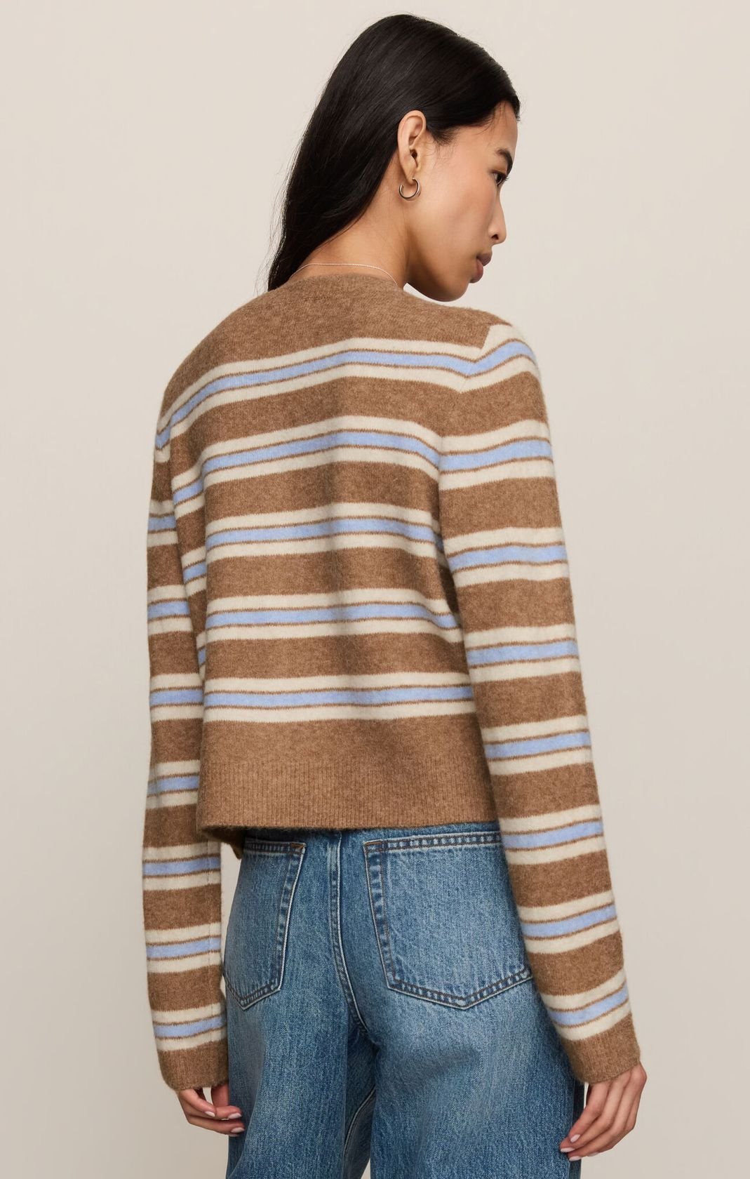 Rose & Lee Co Medina Stripe Cardigan, Golden Caramel by Z Supply Cardigan