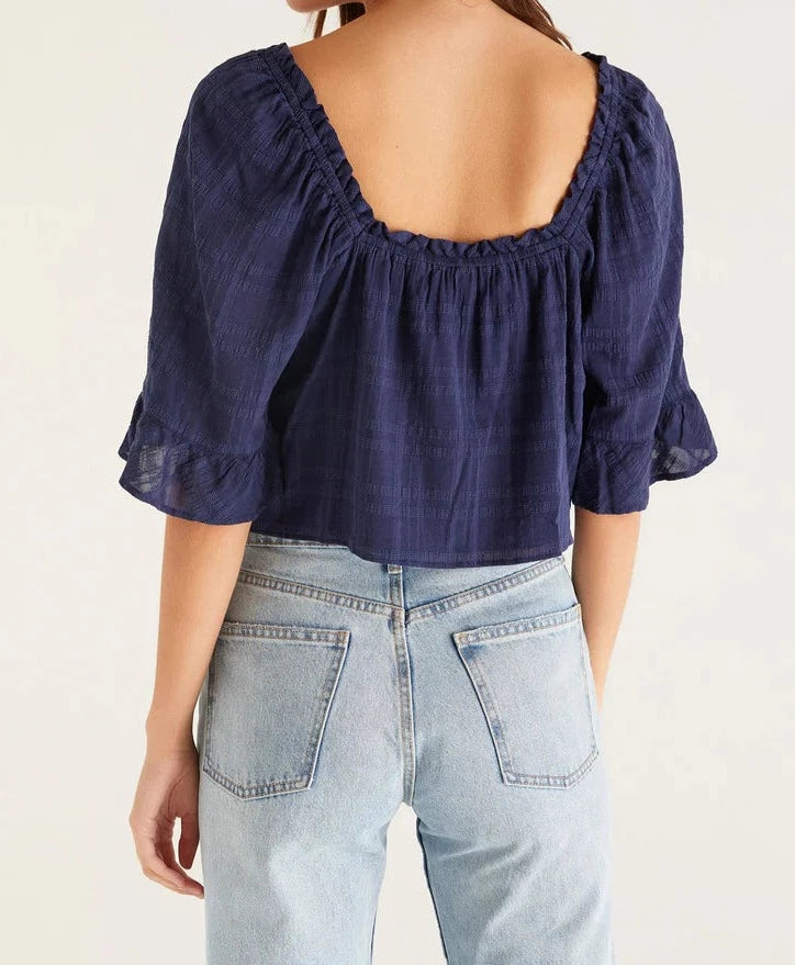 Navy Blue Top Apex Ethical Boutique..