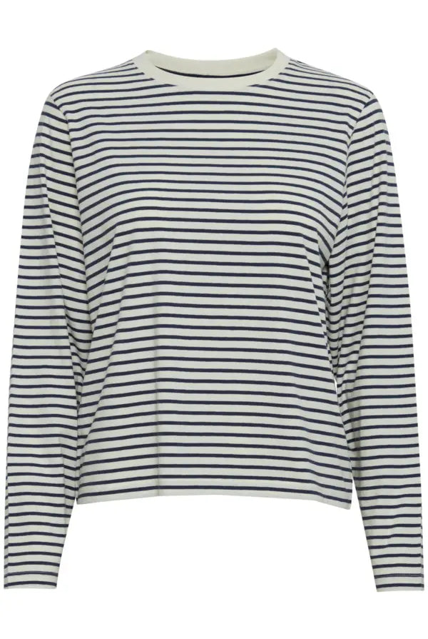 Navy Stripe Top Apex Ethical Boutique