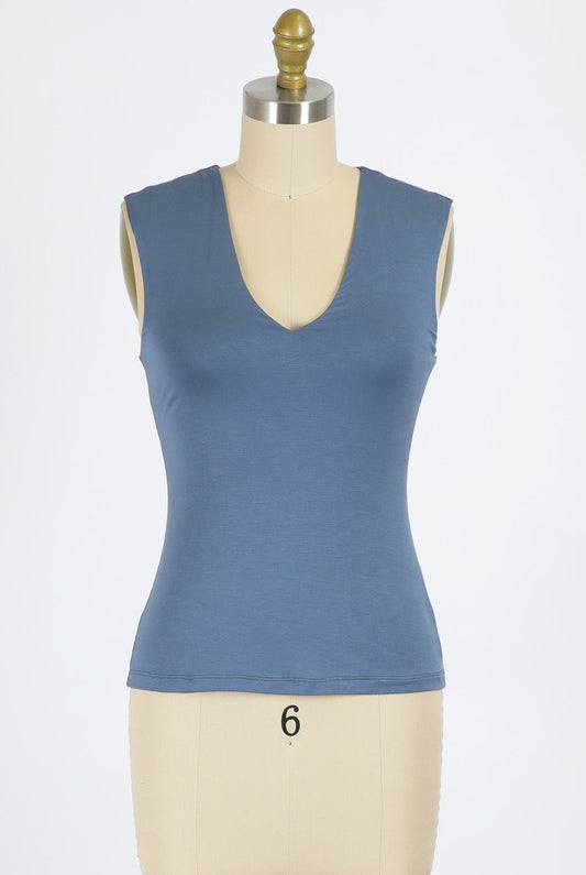 Navy Tank Top Apex Ethical Boutique