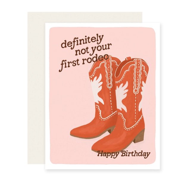 Rose & Lee Co Not First Rodeo Birthday Card Stationery