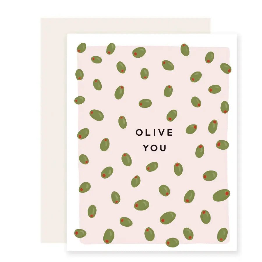 Rose & Lee Co Olive You Card Stationery