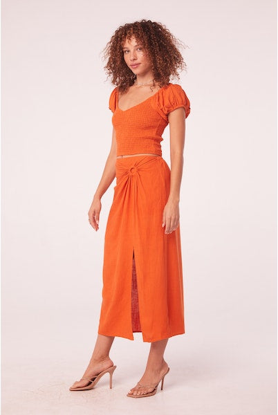 Orange Skirt Apex Ethical Boutique
