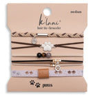 Rose & Lee Co Hair Tie Bracelet Set, Paws Hair