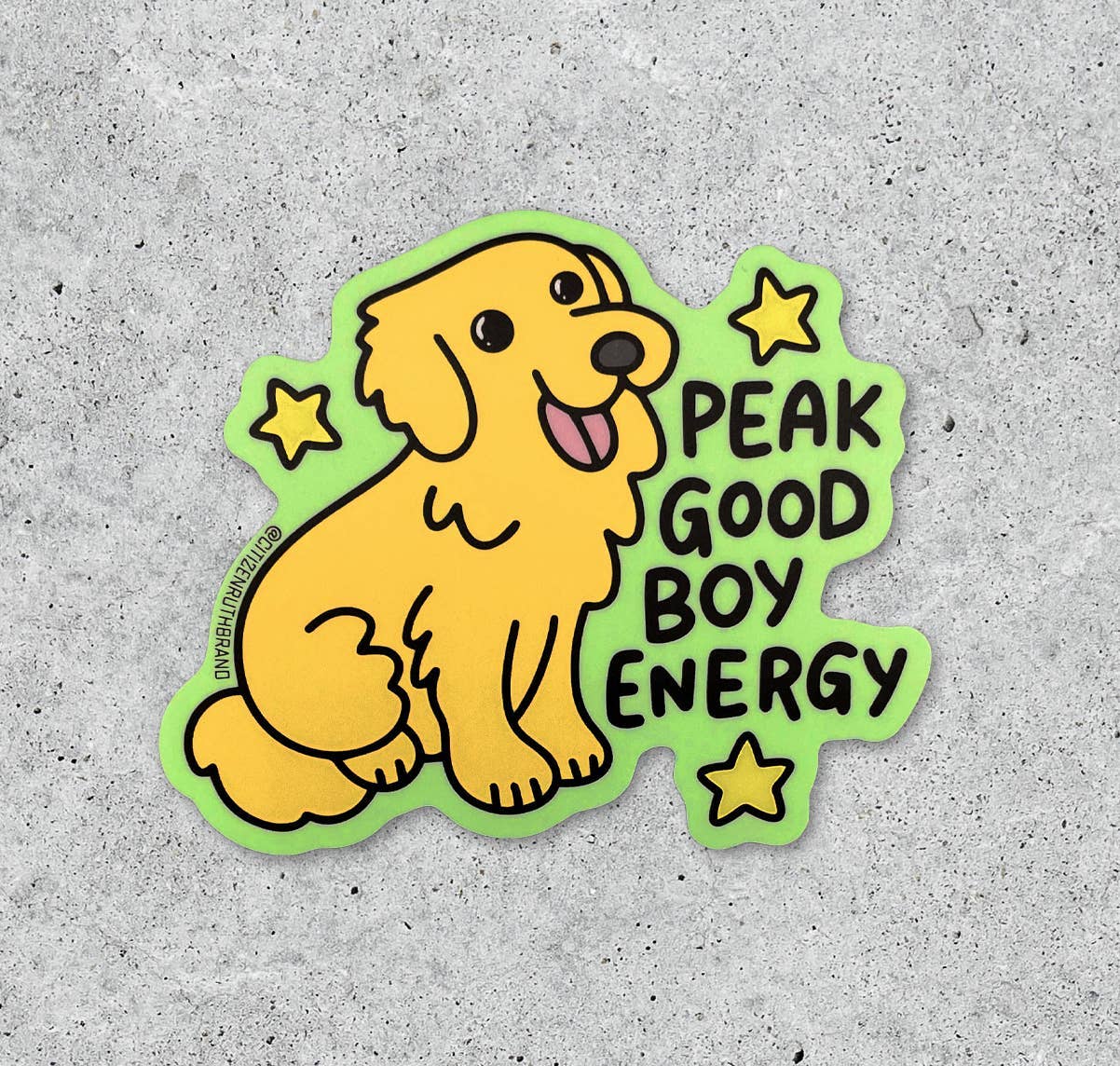 Peak Good Boy Energy Vinyl Sticker