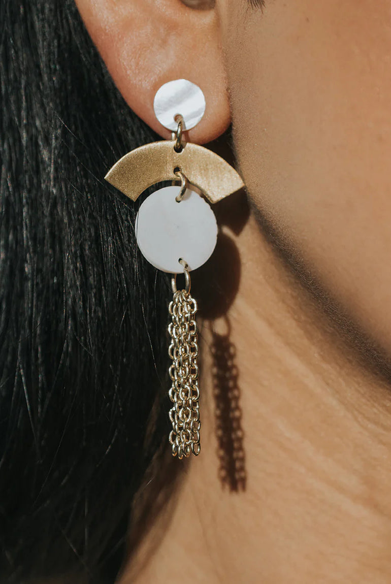 Pearl Dangle Earrings Apex Ethical Boutique