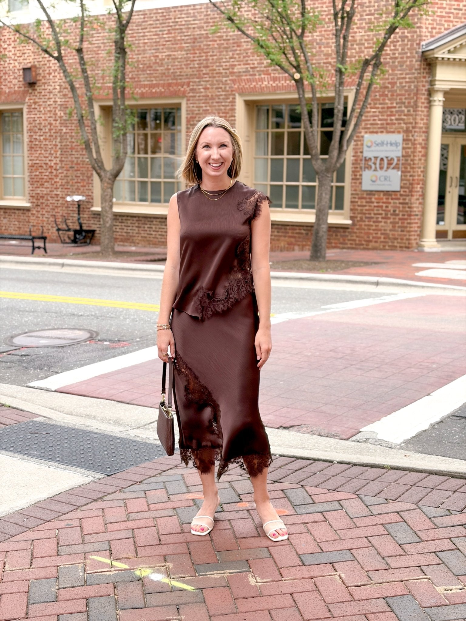 Rose & Lee Co Peyton Skirt, Brown Skirts