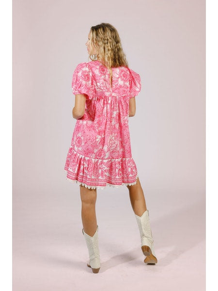 Pink Floral Dress Apex Ethical Boutique