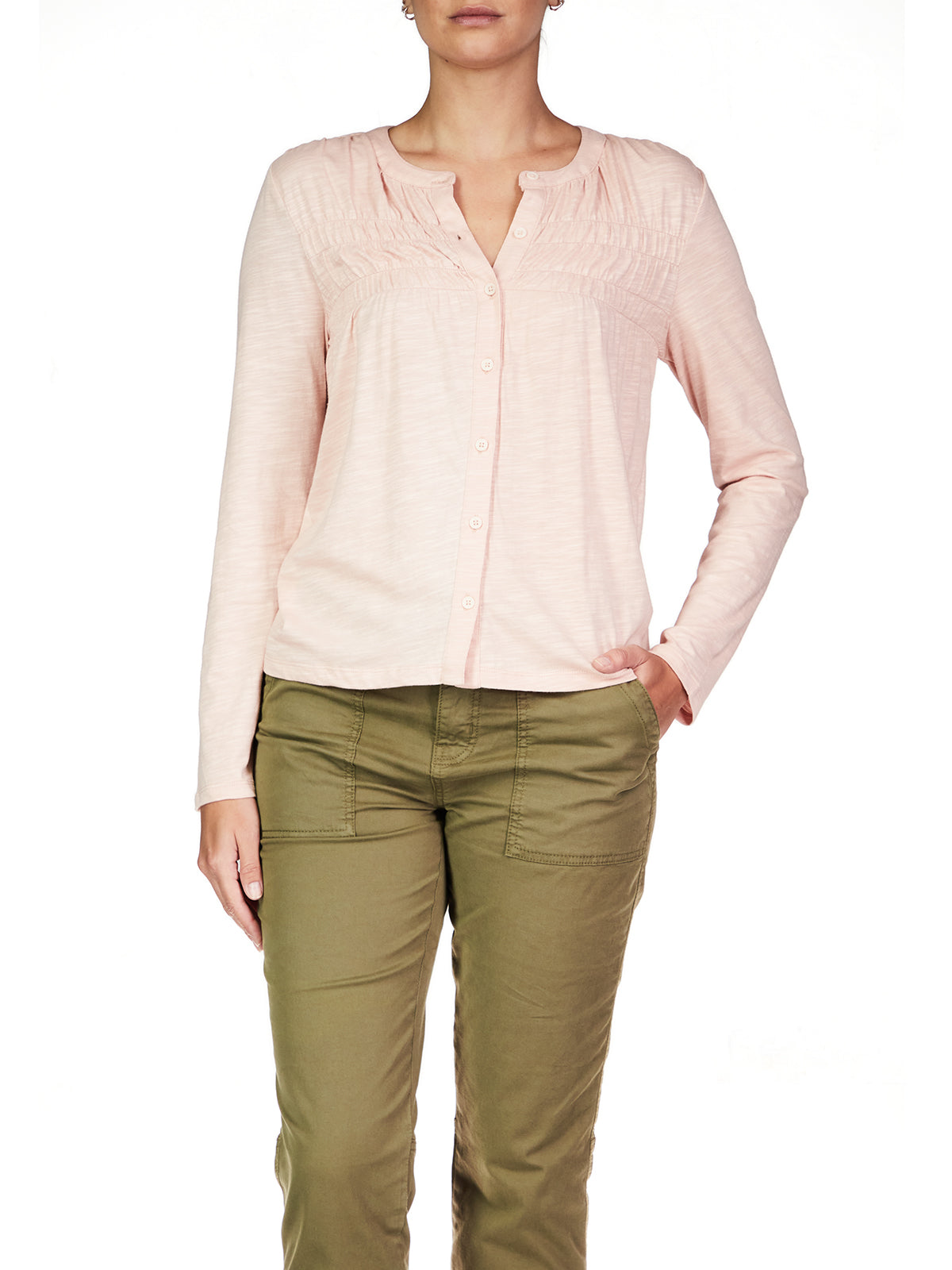 Pink Long Sleeve Top Apex Ethical Boutique
