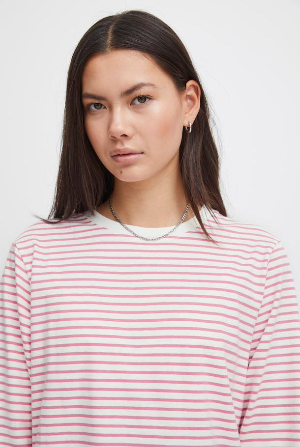 Pink Striped Top Apex Ethical Boutique