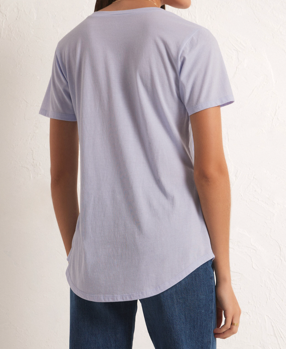 Purple Short Sleeve Pocket Tee Apex Ethical Boutique
