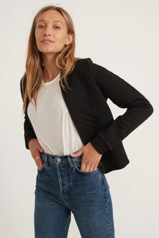 Quilted Bomber Jacket Apex Ethical Boutique