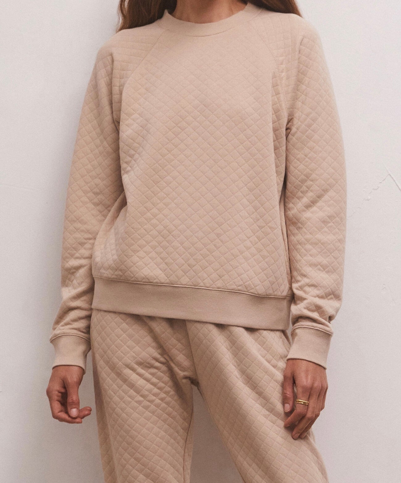    Quilted Sweatshirt Apex Ethical Boutique