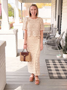 Rose & Lee Co Raquel Skirt, Natural by Z Supply Skirts