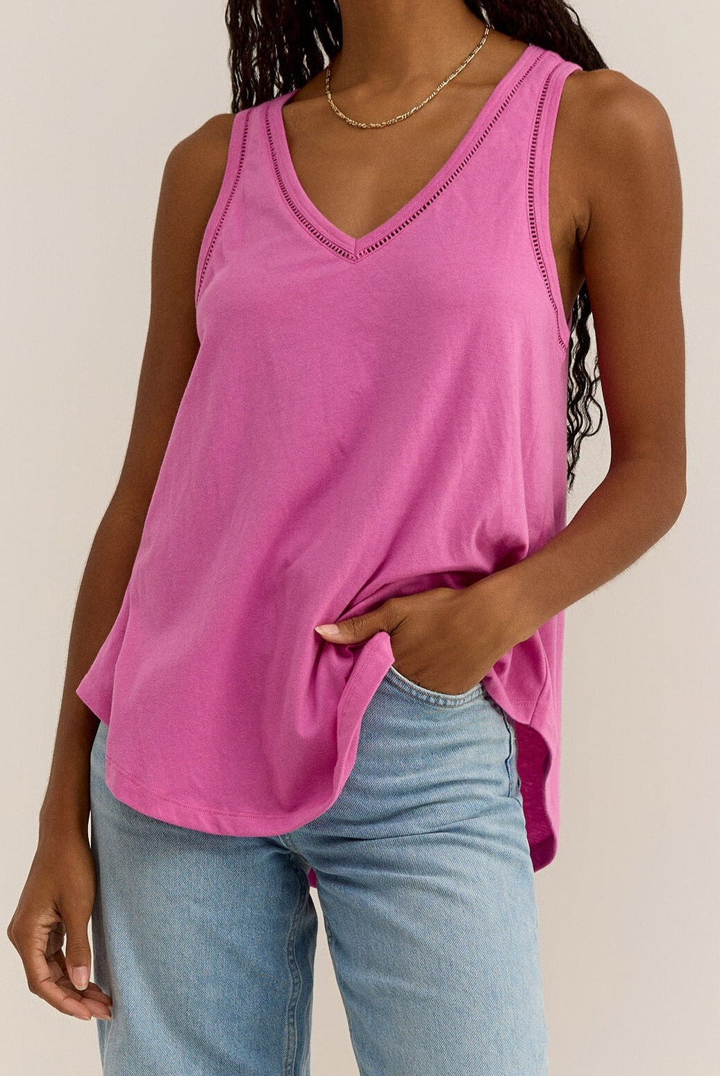 Raspberry Pink Tank Apex Ethical Boutique
