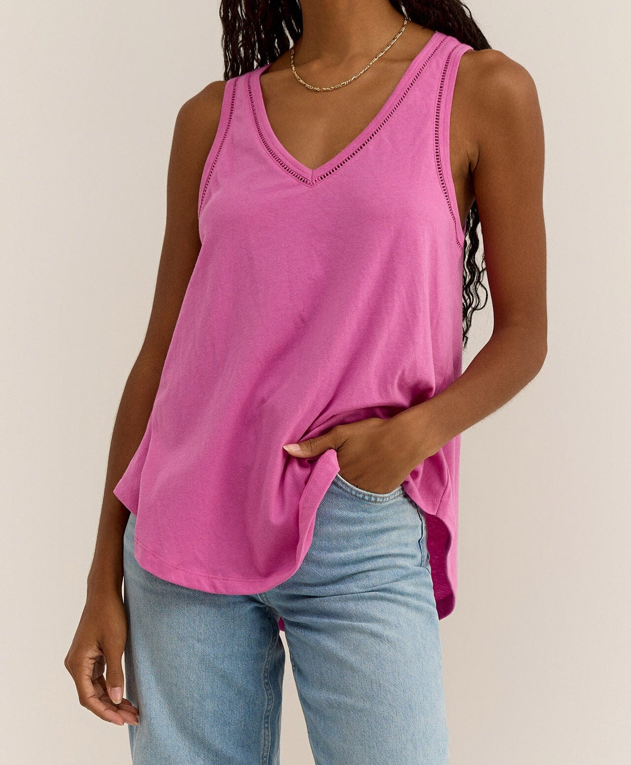 Raspberry Pink Tank Apex Ethical Boutique