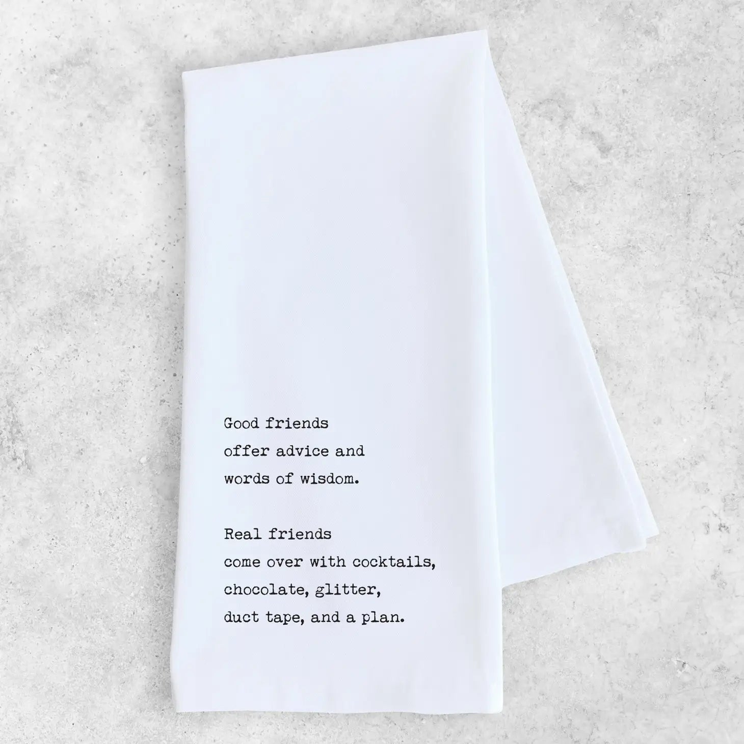 Real Friends Tea Towel Apex Ethical Boutique