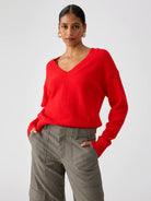 Rose & Lee Co Camden Pullover, Lipstick Sweater