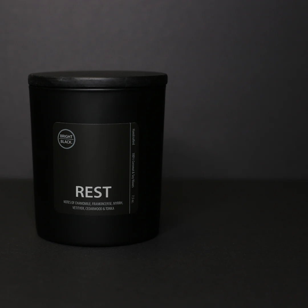 Rose & Lee Co Bright Black Candle, Rest Scent Candles