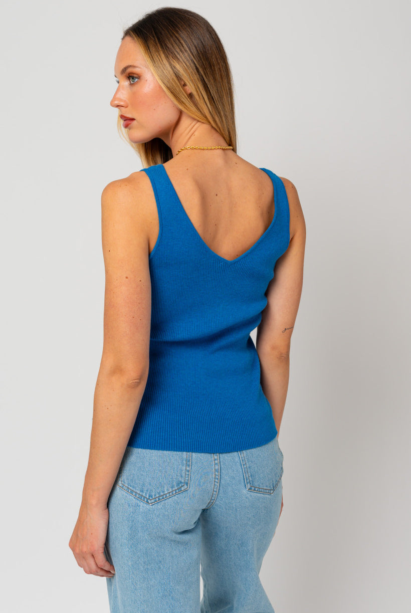 Ribbed Sweater Tank Apex Ethical Boutique