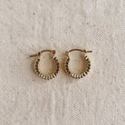 Ridged Hoop Earrings Apex Ethical Boutique