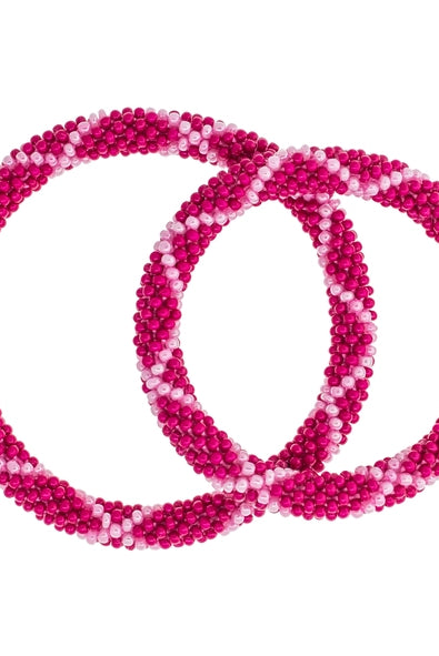 Magenta mommy and me roll on bracelet ethical boutique Apex NC