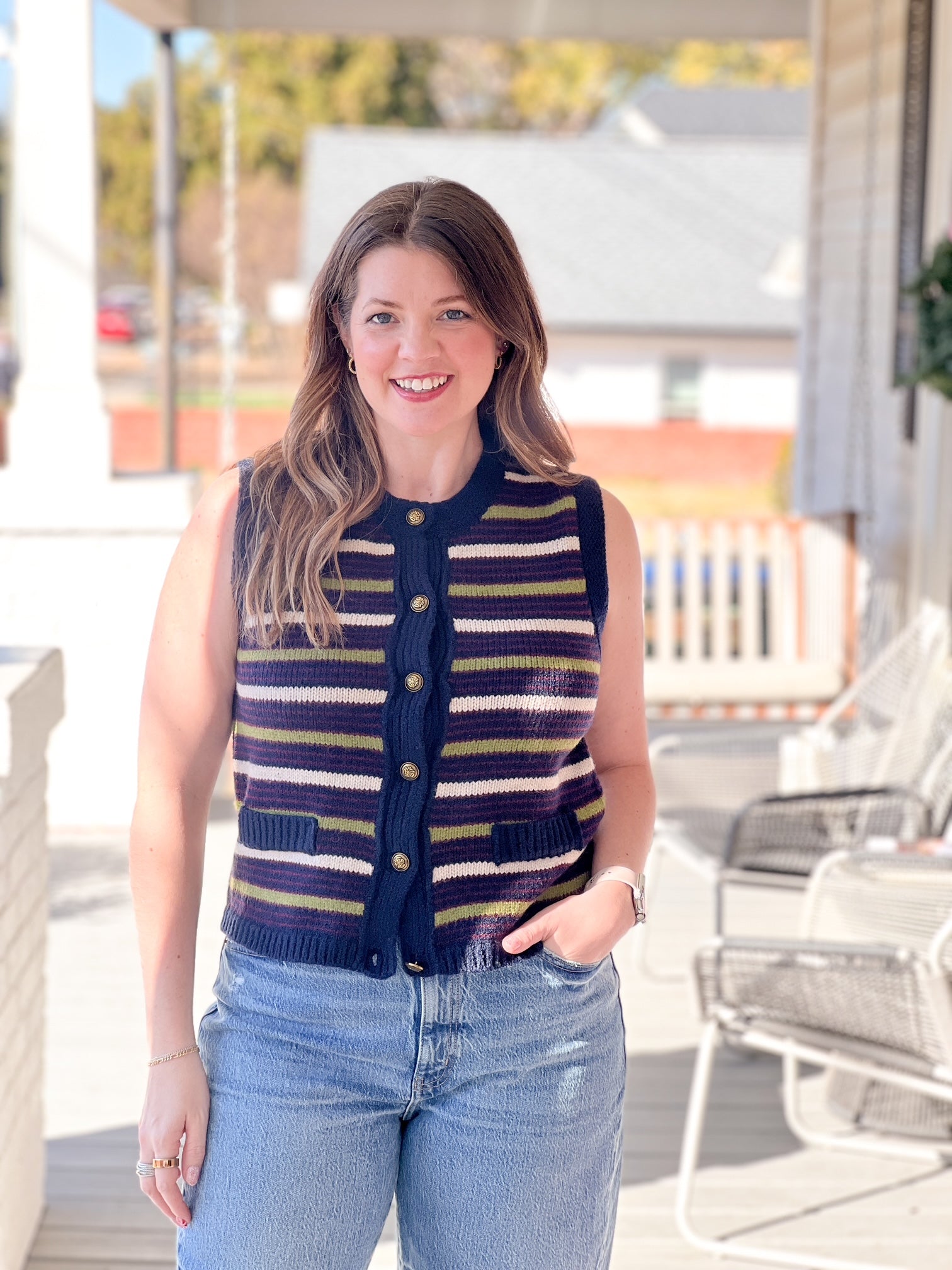 Rossi Vest by Heartloom Women's ethical boutique Apex NC