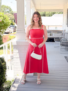 Rose & Lee Co Saffron Muse Dress, Red Casual Dresses