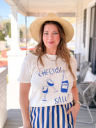 Rose & Lee Co Salud Tee, Sea Salt by Z Supply short sleeve