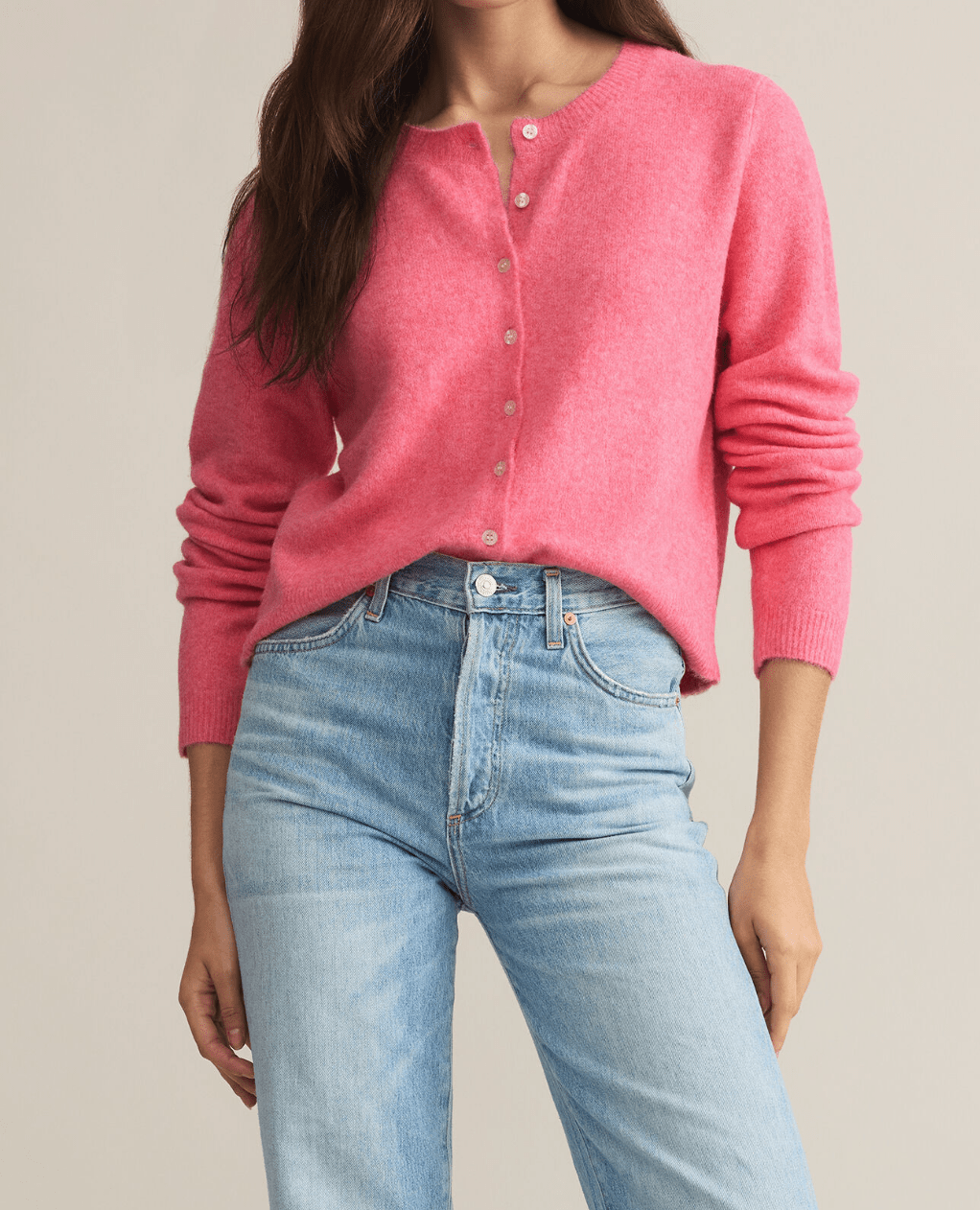 Rose & Lee Co Medina Cardigan, Disco Pink by Z Supply Cardigan