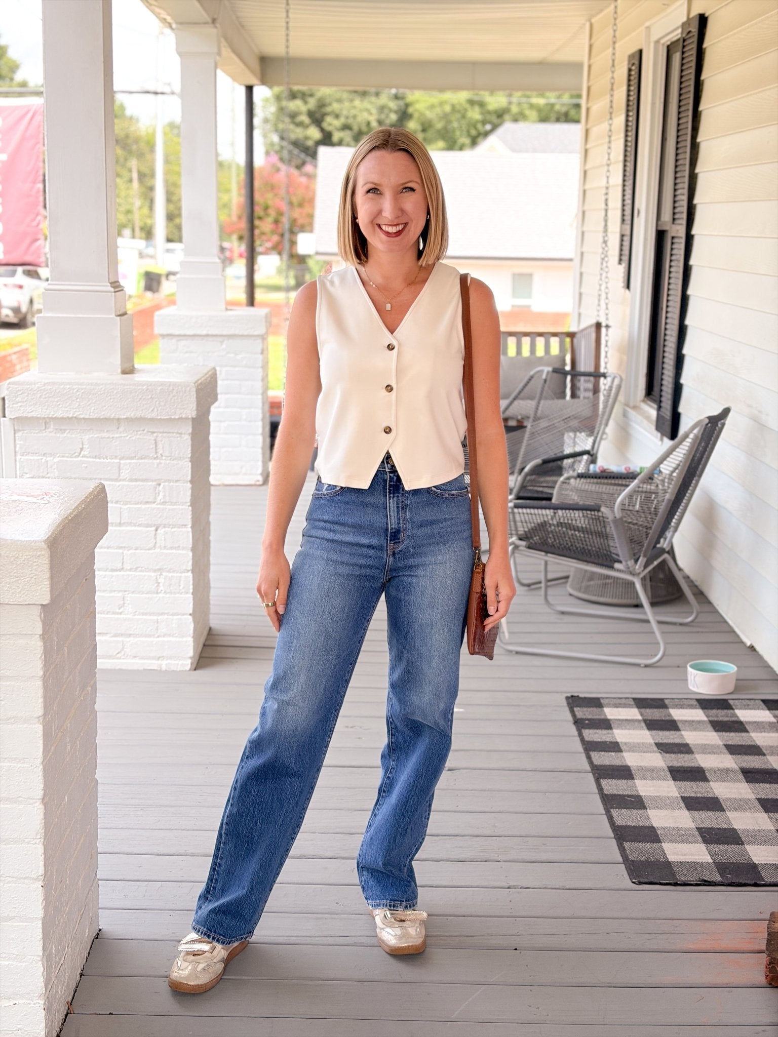 Rose & Lee Co Sharon Tank, Cream Tanks