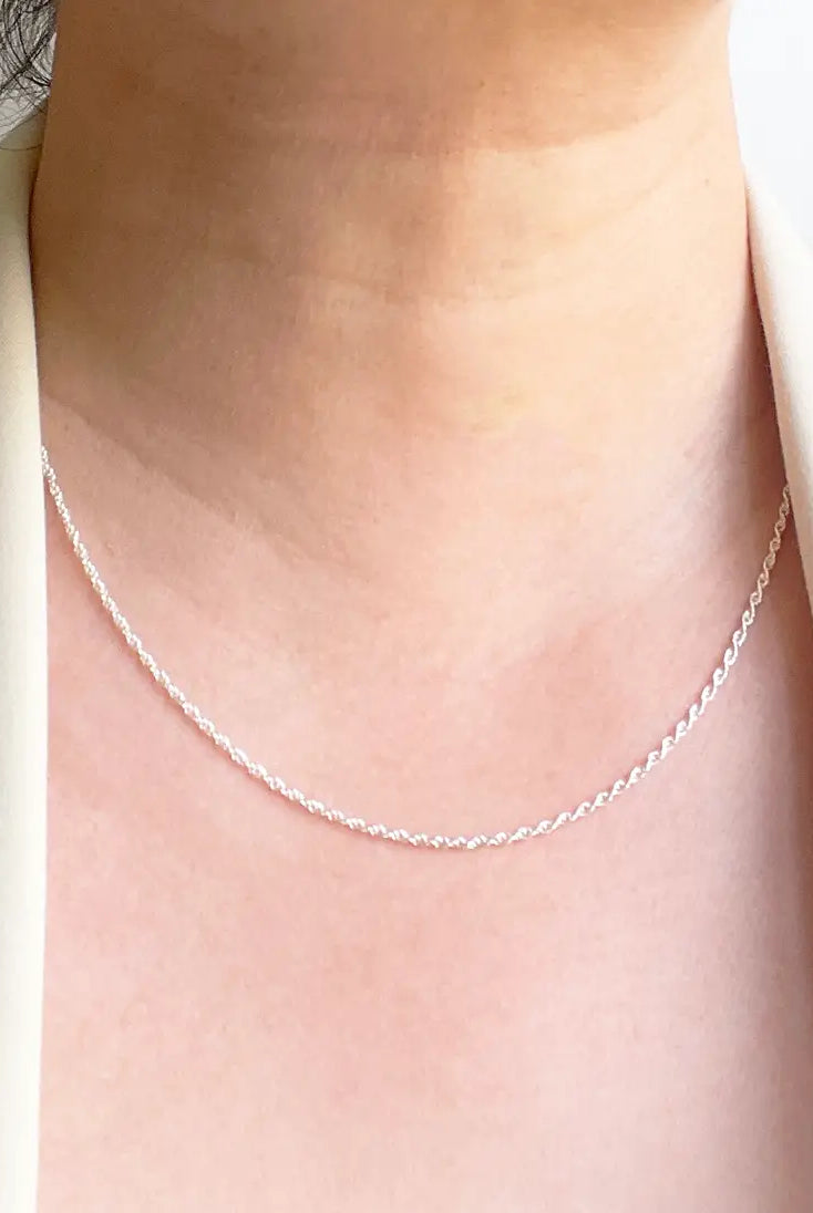 Silver Dainty Necklace Apex Ethical Boutique