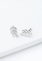 Silver Leaf Studs Apex Ethical Boutique